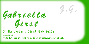 gabriella girst business card